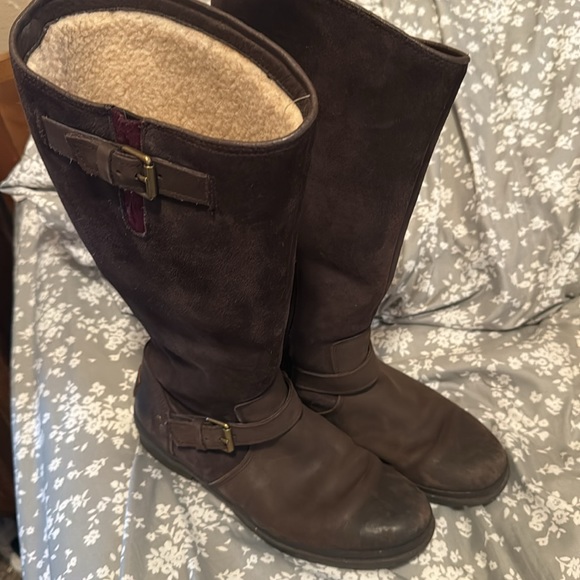 UGG Waterproof Thomson 1005268 Brown Suede Boots Women's 9 - Picture 4 of 6